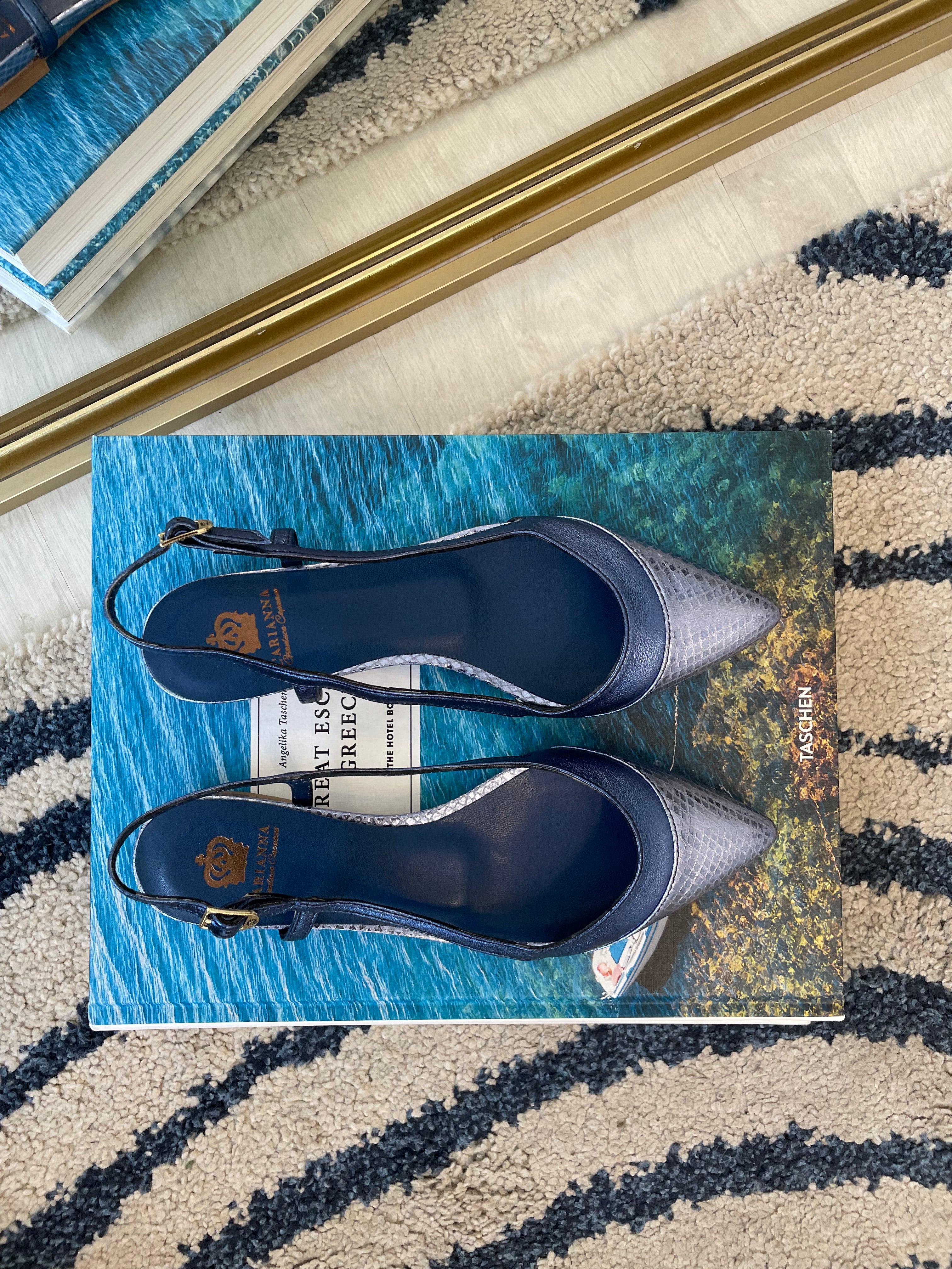 L’Arianna slingback laminata