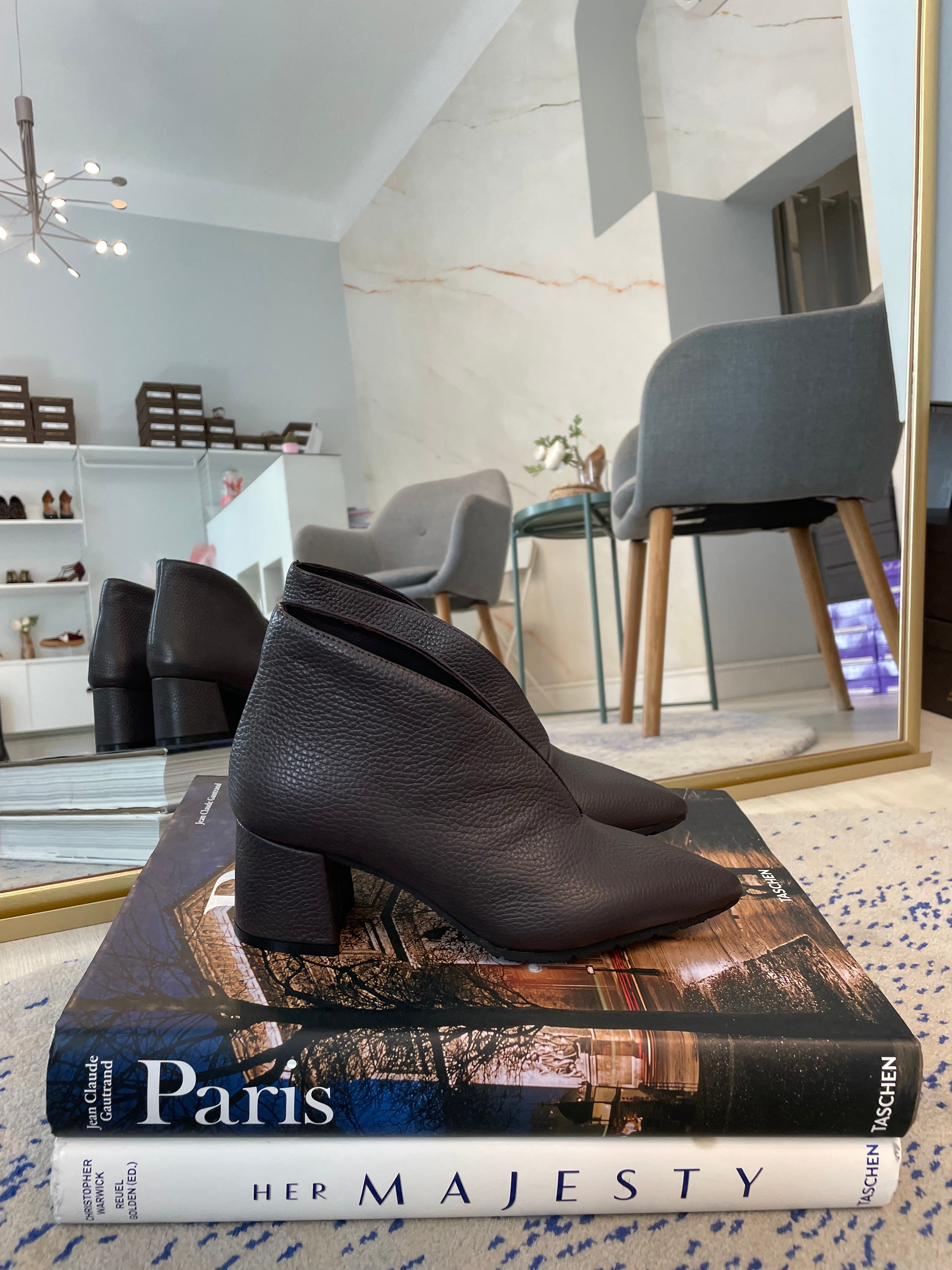 L’Arianna stivaletto scollato - pelle