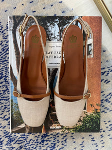 L’Arianna slingback juta - flat