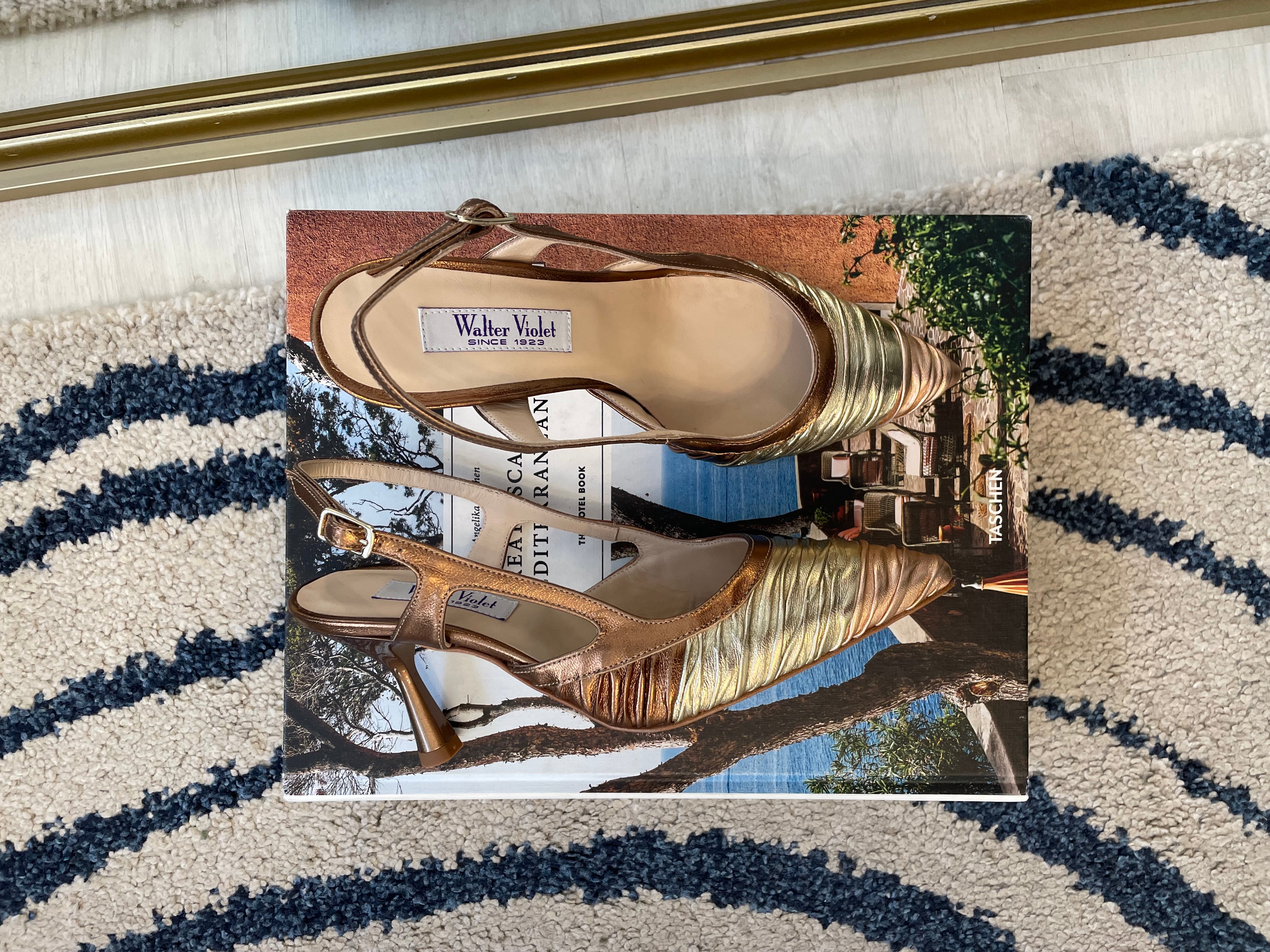 Slingback arricciata