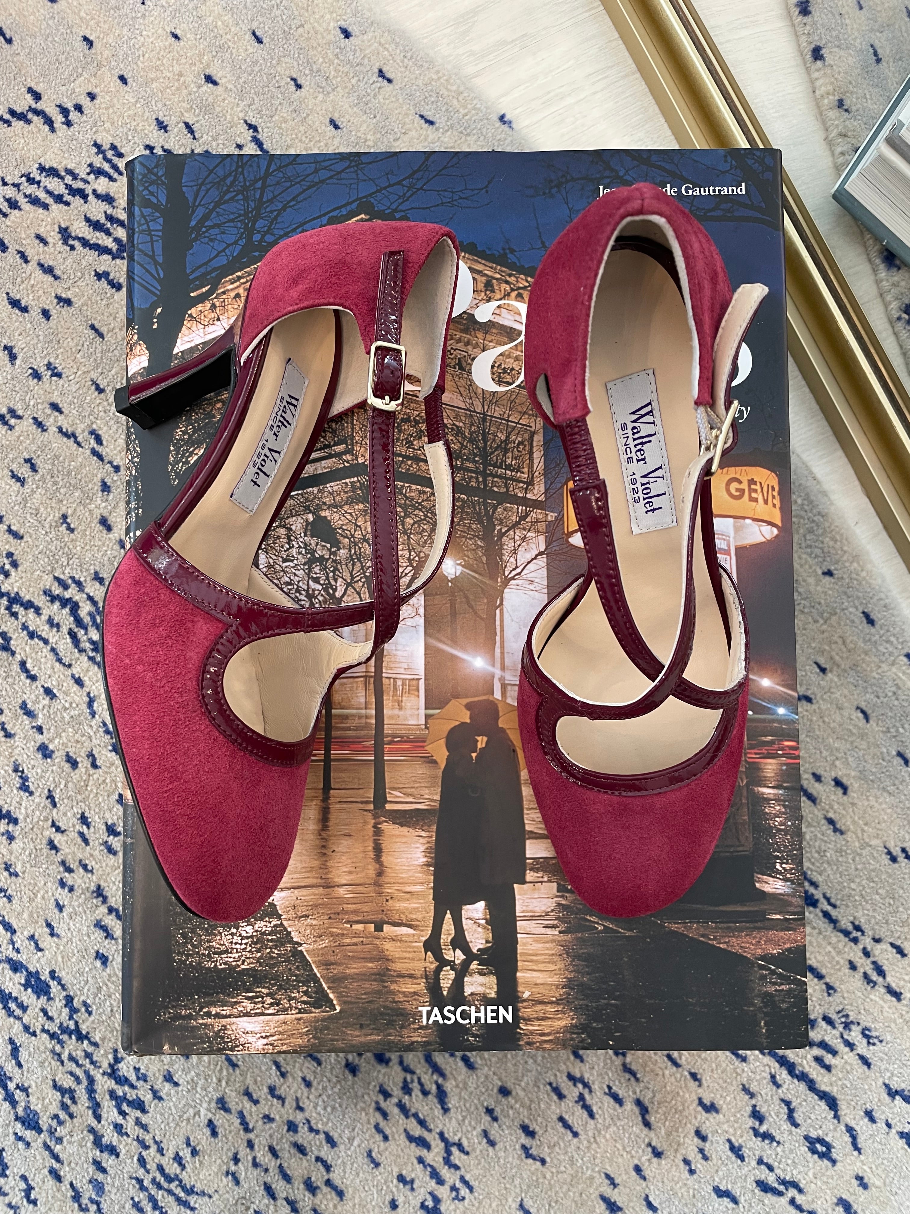 Décolleté cross - bordeaux