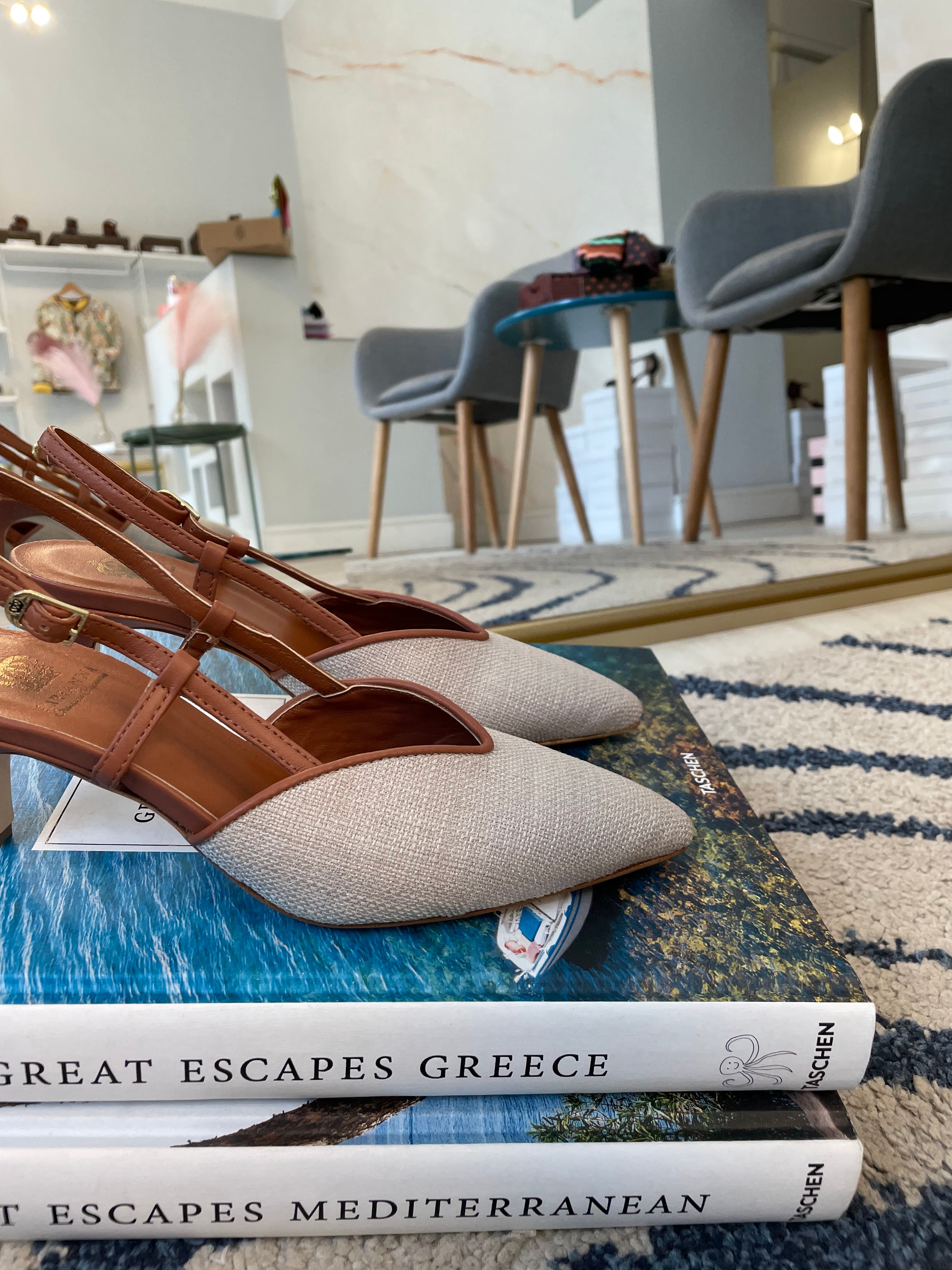 L’Arianna slingback juta - tacco