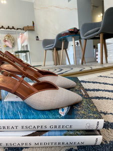 L’Arianna slingback juta - tacco