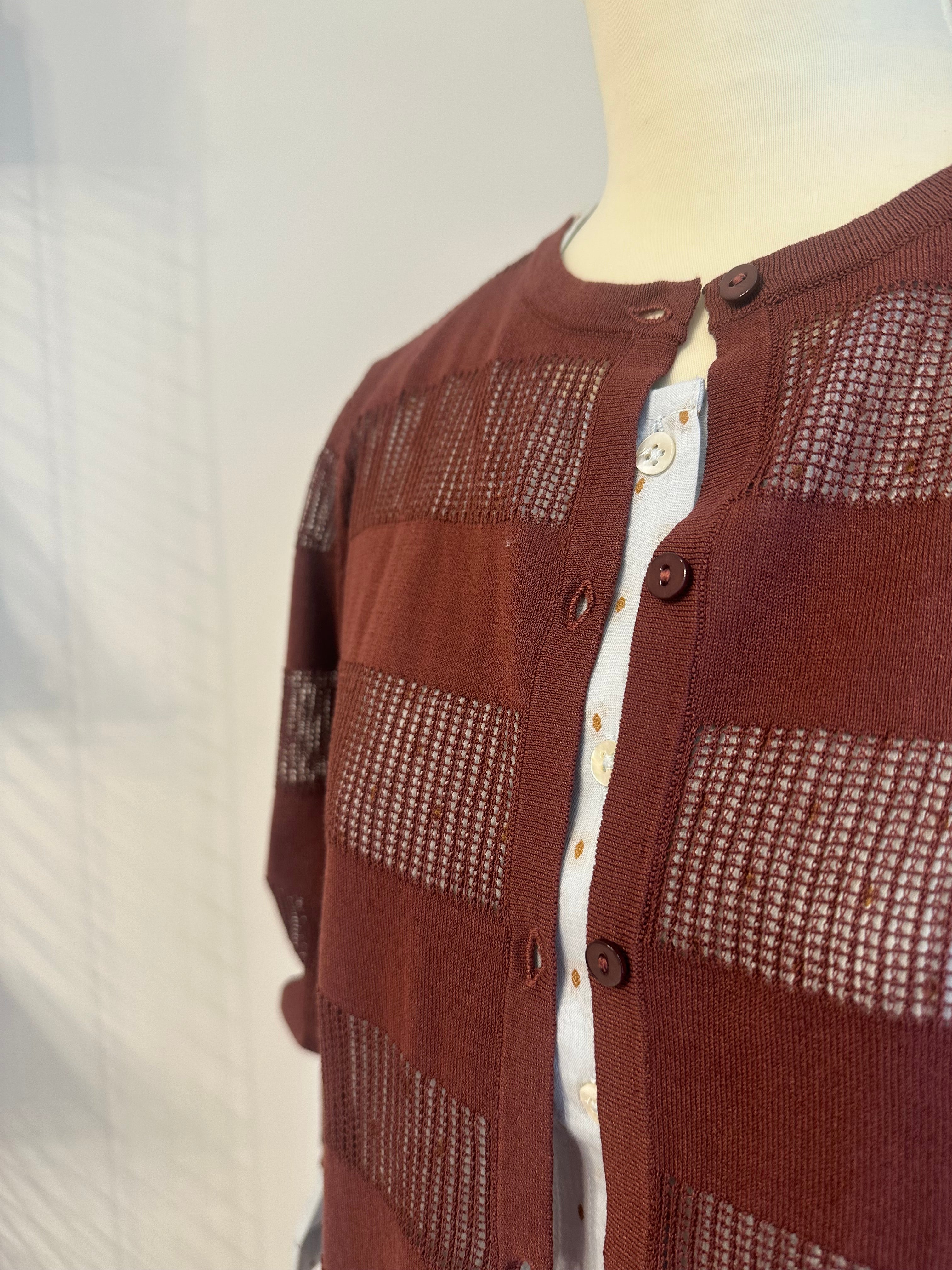 Cardigan traforato